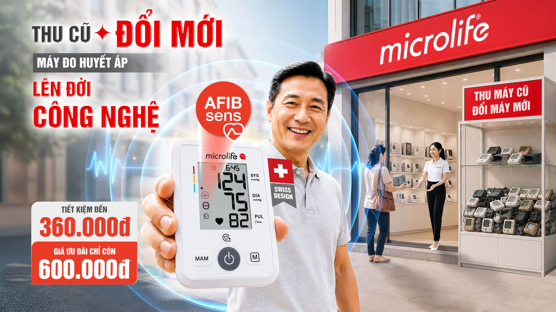 Banner thu cũ đổi mới Microlife