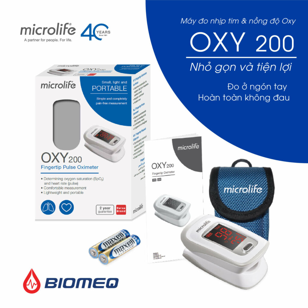 Công dụng của máy đo nồng độ oxy trong máy OXY 200