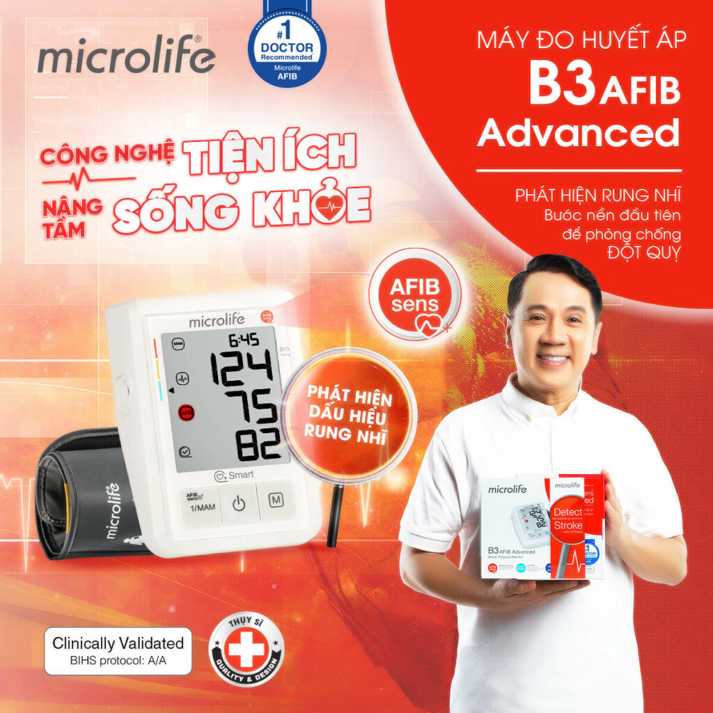 Máy đo huyết áp điện tử chính hãng Microlife