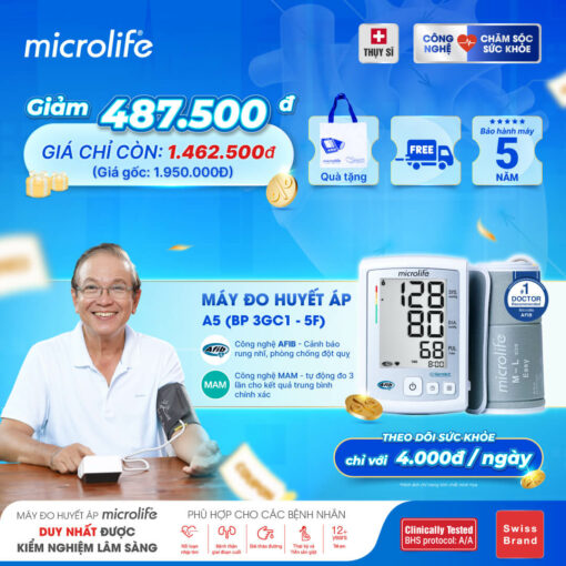 Máy đo huyết áp Microlife A5