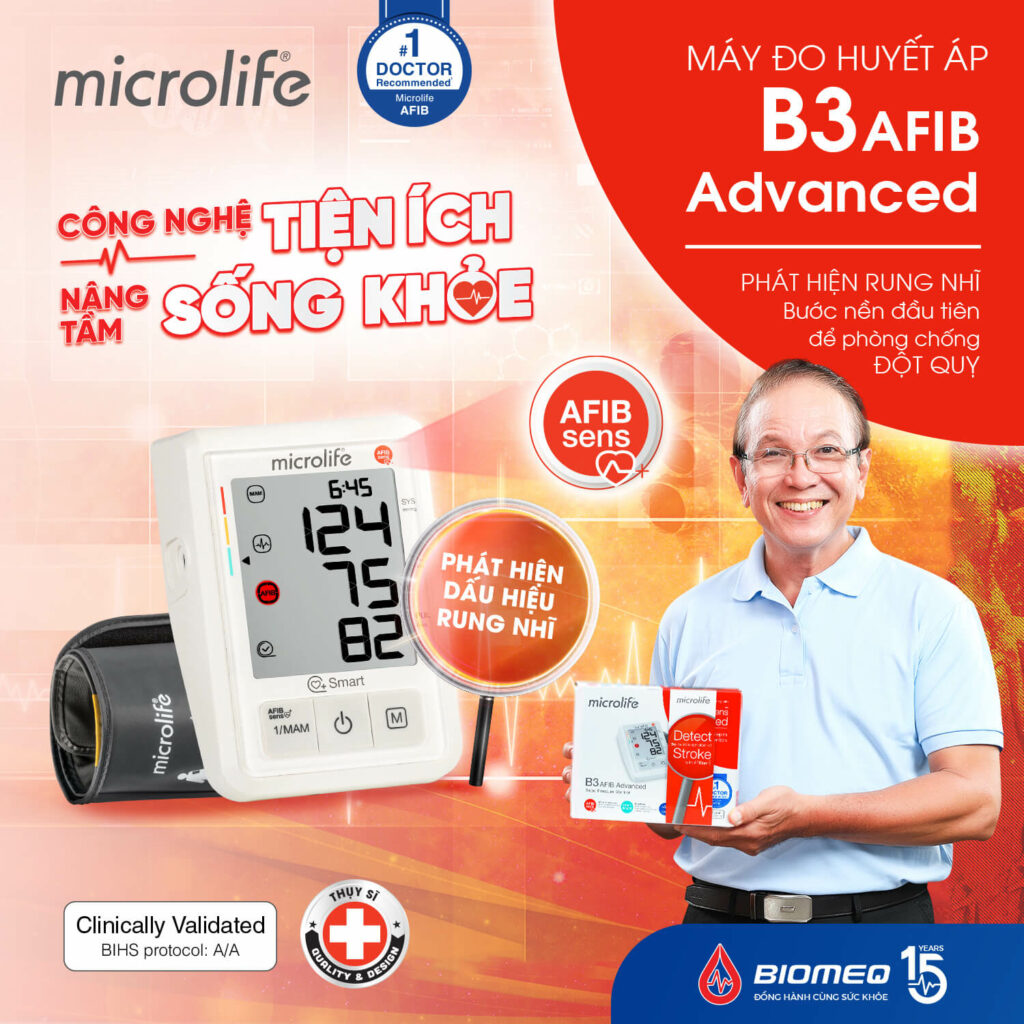Sử dụng máy đo huyết áp tại nhà của microlife