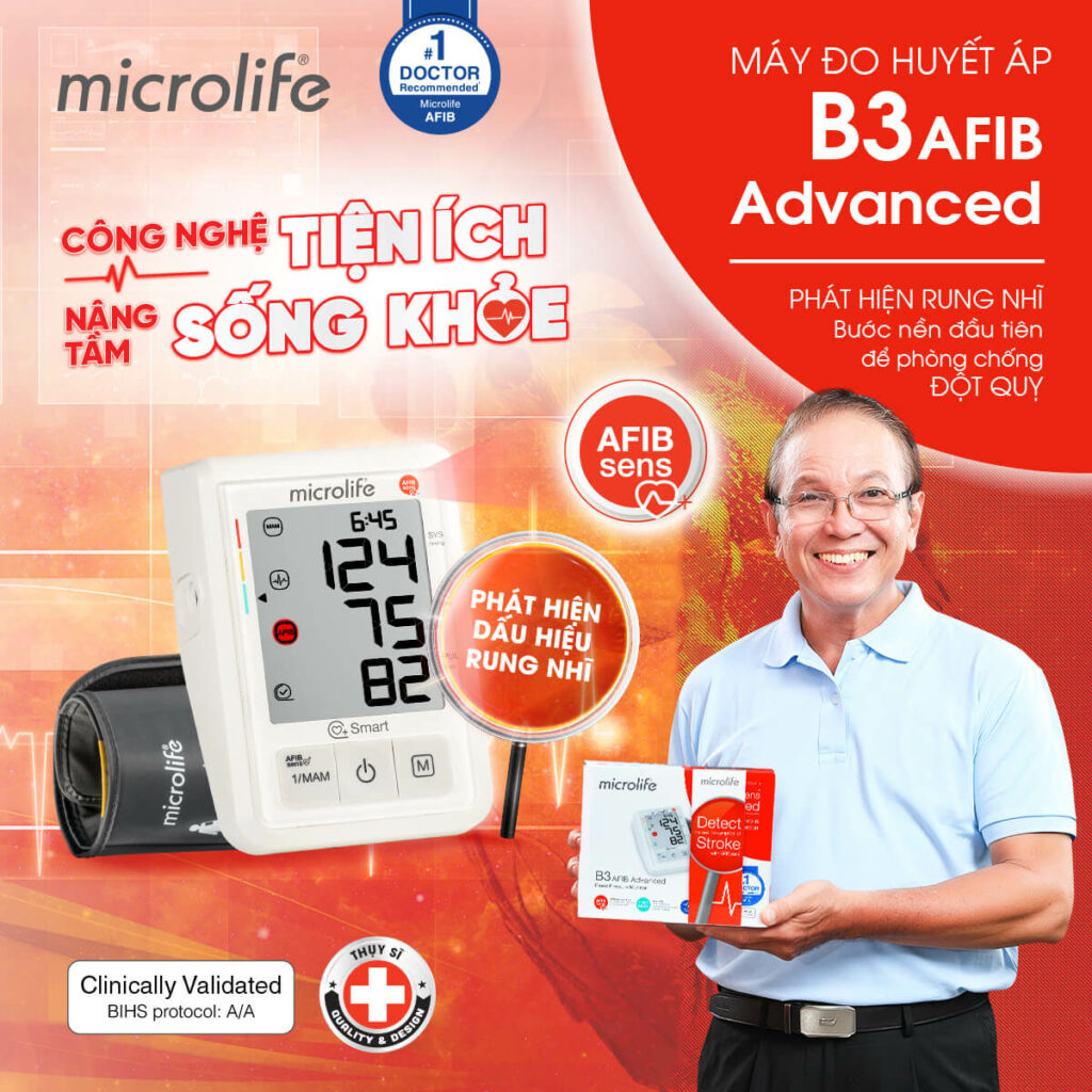 Máy đo huyết áp Microlife B3 AFIB Advanced